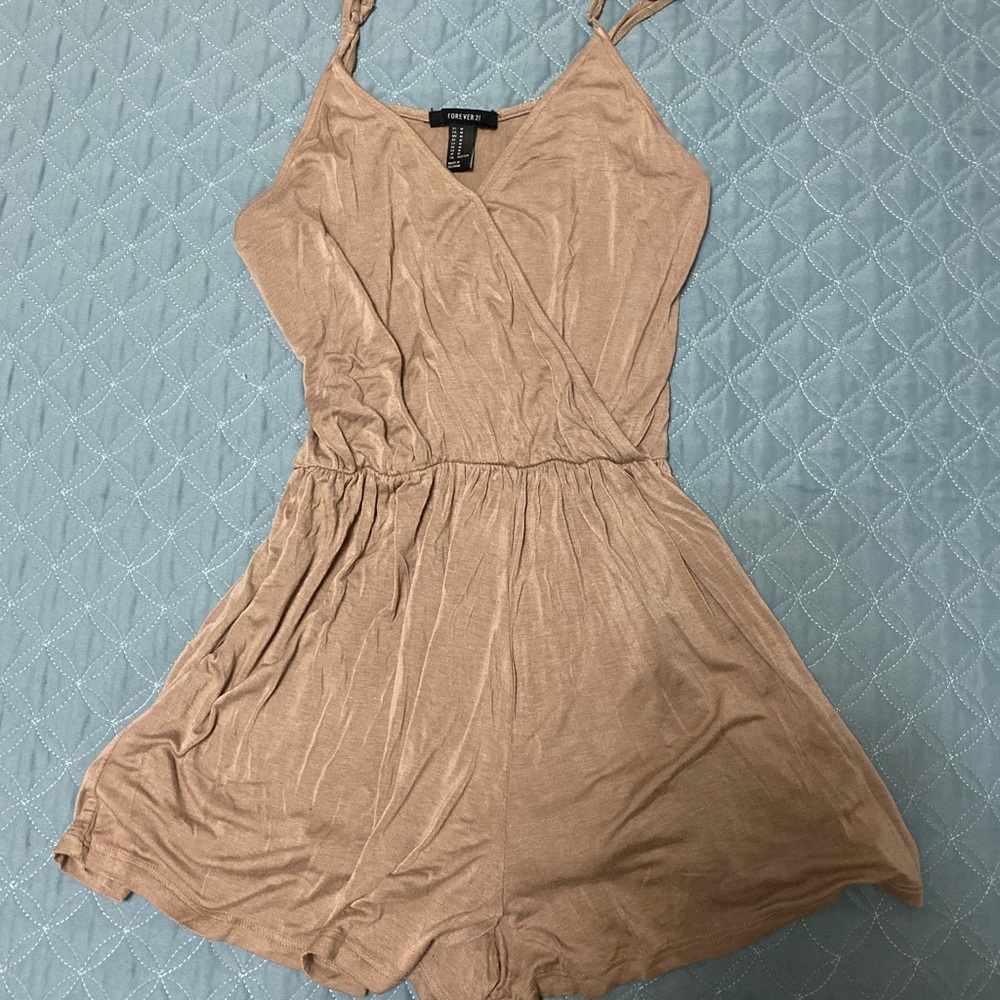 Forever 21 Tan Romper